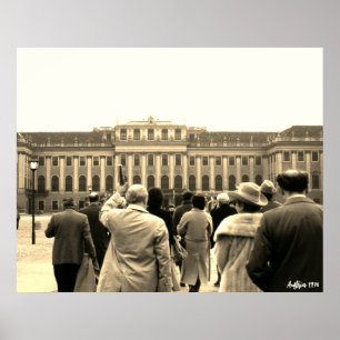 Oude Oostenrijk Wenen Schonbrunn huizen Poster