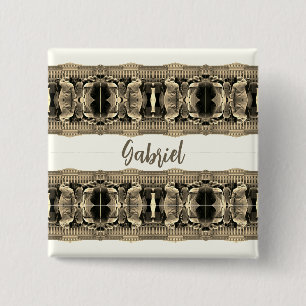Oude Oostenrijk Wenen Schonbrunn huizen Vierkante Button 5,1 Cm