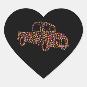 Oude ophaaltrommel hart sticker