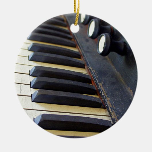 Oude orgaansleutels keramisch ornament (Voorkant)