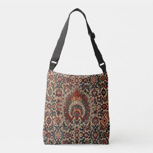 Oude Oriëntaalse Turkse Perzische Tapijt Vloerklee Crossbody Tas