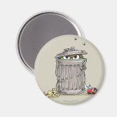 Oude Oscar in afvalbak Magneet (Voorkant / Achterkant)