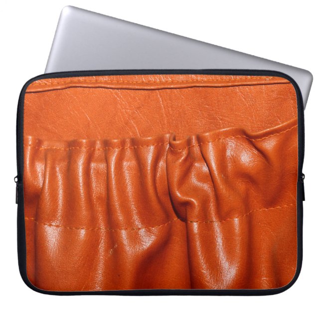 Oude oude oude autostoeldetails. blauw, weg. laptop sleeve (Voorkant)