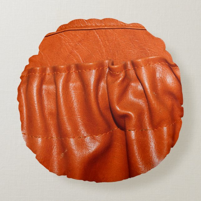 Oude oude oude autostoeldetails. blauw, weg. rond kussen (Voorkant)