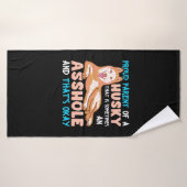 Oude ouder van een handige hond badhanddoek (Badhanddoek)