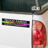 Oude ouder van een kind in de LGBTQ-gemeenschap Bumpersticker (Op Truck)