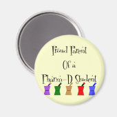 Oude ouder van een PharmD (apothekersstudent) gesc Magneet (Voorkant / Achterkant)