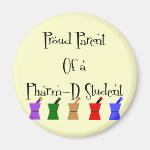 Oude ouder van een PharmD (apothekersstudent) gesc Magneet