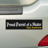 Oude ouder van een Skater Bumpersticker (Op auto)