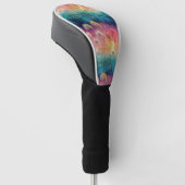 Oude Paardenbloem Abstract Patroon (1) Golfheadcover (Schuin)