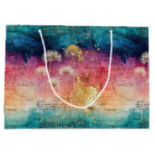 Oude Paardenbloem Abstract Patroon (1) Groot Cadeauzakje (Achterkant)