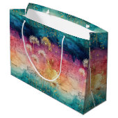 Oude Paardenbloem Abstract Patroon (1) Groot Cadeauzakje (Achterkant Gekanteld)