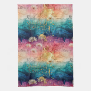 Oude Paardenbloem Abstract Patroon (1) Theedoek