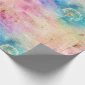 Oude Paardenbloem Abstract Patroon (7) Cadeaupapier (Hoek)