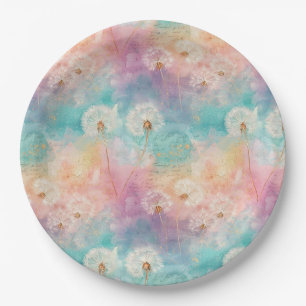 Oude Paardenbloem Abstract Patroon (8) Papieren Bordje