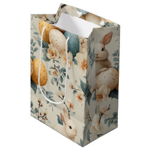 Oude Paashaas Bloemen (3) Medium Cadeauzakje
