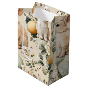 Oude Paashaas Bloemen (5) Medium Cadeauzakje