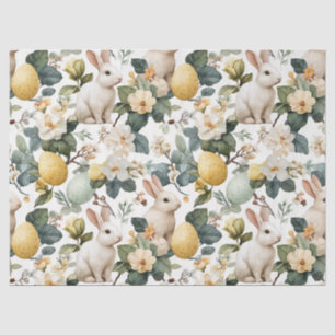 Oude Paashaas Bloemen (7) Tissuepapier