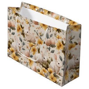 Oude Paashaas Bloemen (8) Groot Cadeauzakje