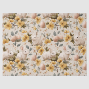 Oude Paashaas Bloemen (8) Tissuepapier