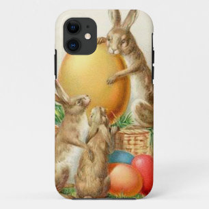 Oude Paashaas Paaseieren Paskaart iPhone 11 Hoesje