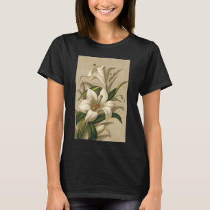 Oude Paaslelies, Victoriaanse Bloemen in Bloei T-shirt