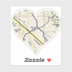 Oude Pahrump NV Kaart Sticker