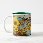 OUDE PAINT- EN ZONNEMERS ~ Two-Tone Mok (Links)