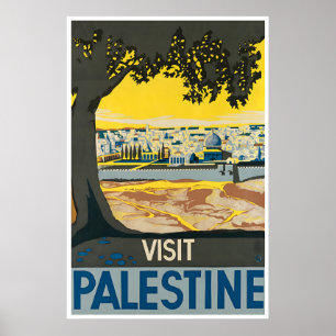 Oude Palestijnse Palestijnse Kunstprint Midden Poster