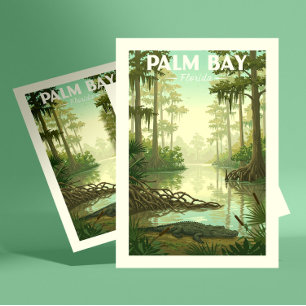 Oude Palm Bay Florida Briefkaart