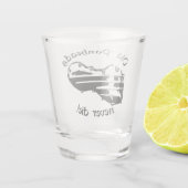 Oude Pankoppen sterven nooit!! Harley Biker Shot Glas (Achterkant)