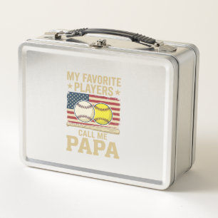 Oude Papa Honkbal Softbal Spelers Shirt Ontwerp