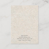 Oude Papier Luxe Sieraden Oorbel display Visitekaartje (Achterkant)