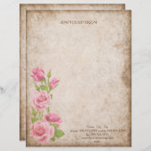 Oude papieren brief (Voorkant / Achterkant)