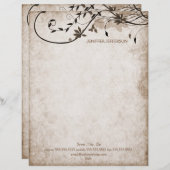 Oude papieren brief (Voorkant / Achterkant)