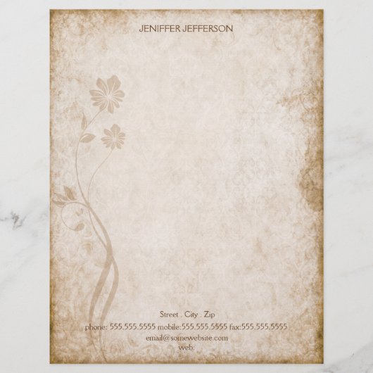 Oude papieren brief (Voorkant)