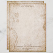 Oude papieren brief (Voorkant / Achterkant)