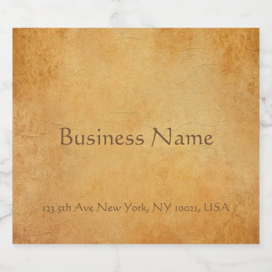 Oude papierlook Elegante Drink Nostalgische Sjablo Bier Etiket (Enkel label)