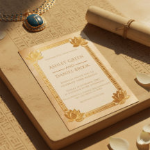 Oude Papyrus Koninklijke Gouden Lotus Egyptische T