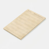 Oude parkpagina Blanco muziek Personeel aangepaste Post-it® Notes (Schuin)