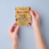 Oude parkwatersplatter Haunted House Flyers (Hand)