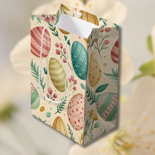 Oude Pasen Eieren met Bloemknoppen Medium Cadeauzakje