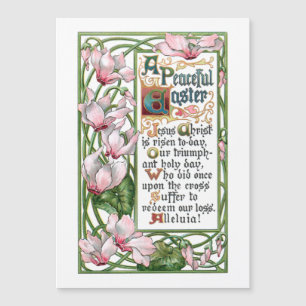 Oude Pasen Religieus Lied en Cyclamen