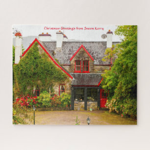 Oude pastorie Sneem Kerry. Legpuzzel