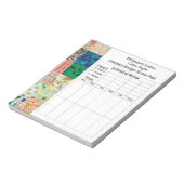 Oude Patchwork Bridge Score Notitieblok (Gedraaid)