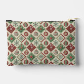 Oude Patchwork Quilted Kerstpatroon Etui (Achterkant)