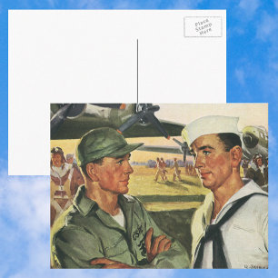 Oude Patriotische Helden, Militairen in Uniform Briefkaart