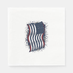 Oude Patriottische Vlag Overhemd Design_1 Servet