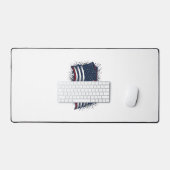 Oude Patriottische Vlag Overhemd Ontwerp_1 Bureaumat (Keyboard & Muis)