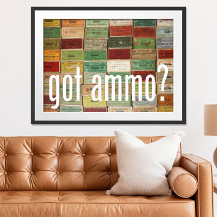 Oude patroonhouderdozen poster